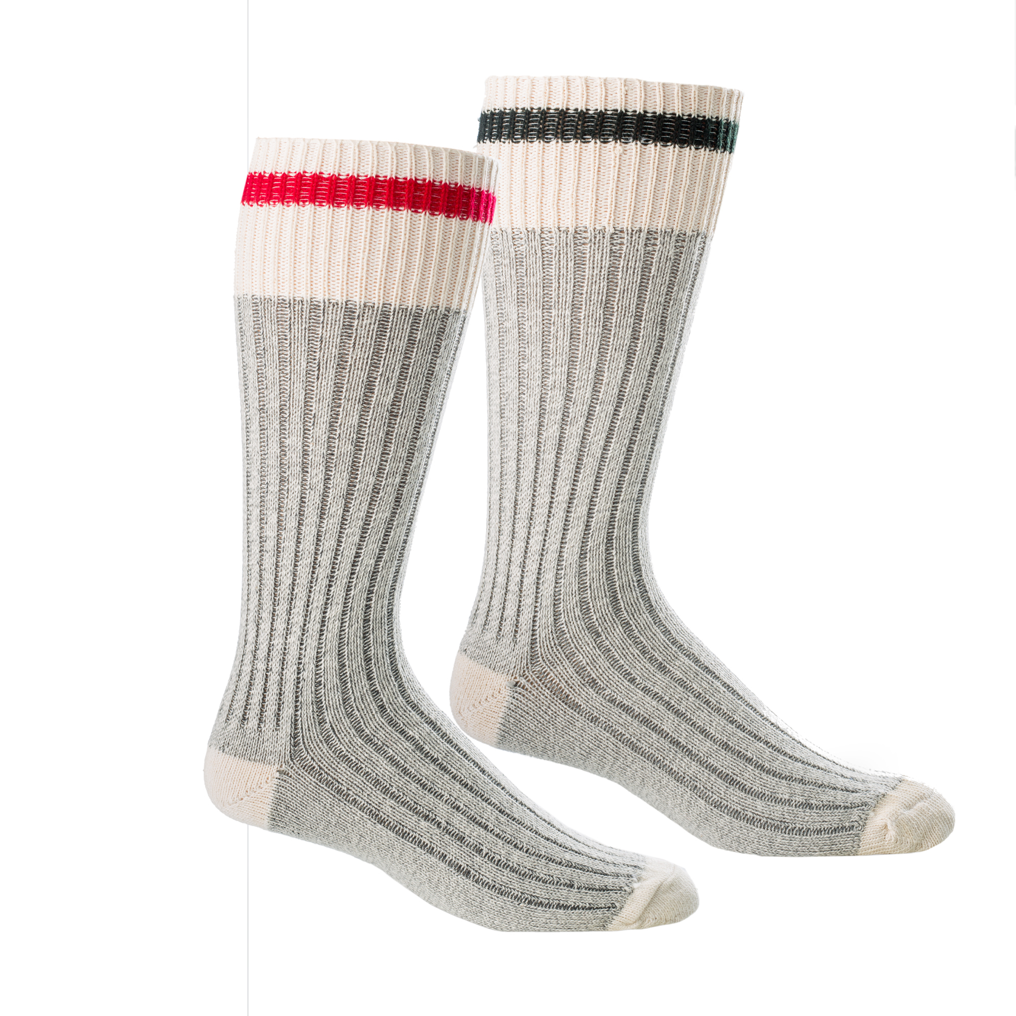 Stanfield's Unisex Cotton Work Socks - 2-Pack, Mid-Calf, Reinforced Stitching, S/M, Model# 1344-Blk Red Combo-S-M